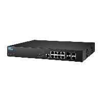 研華EKI-7412G-4X EKI-7412G-4XP 10G Ethernet switch is ideal for large-scale networks like surveillance applications that involve high-resolution videos and images.